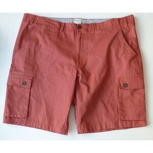 NWOT Merona Cargo Shorts Outdoors Casual Hiking SIZE 42 waist salmon orange pink